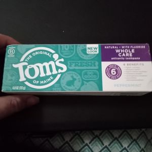 Tom's of Maine Whole Care Peppermint Toothpaste 3 Pk